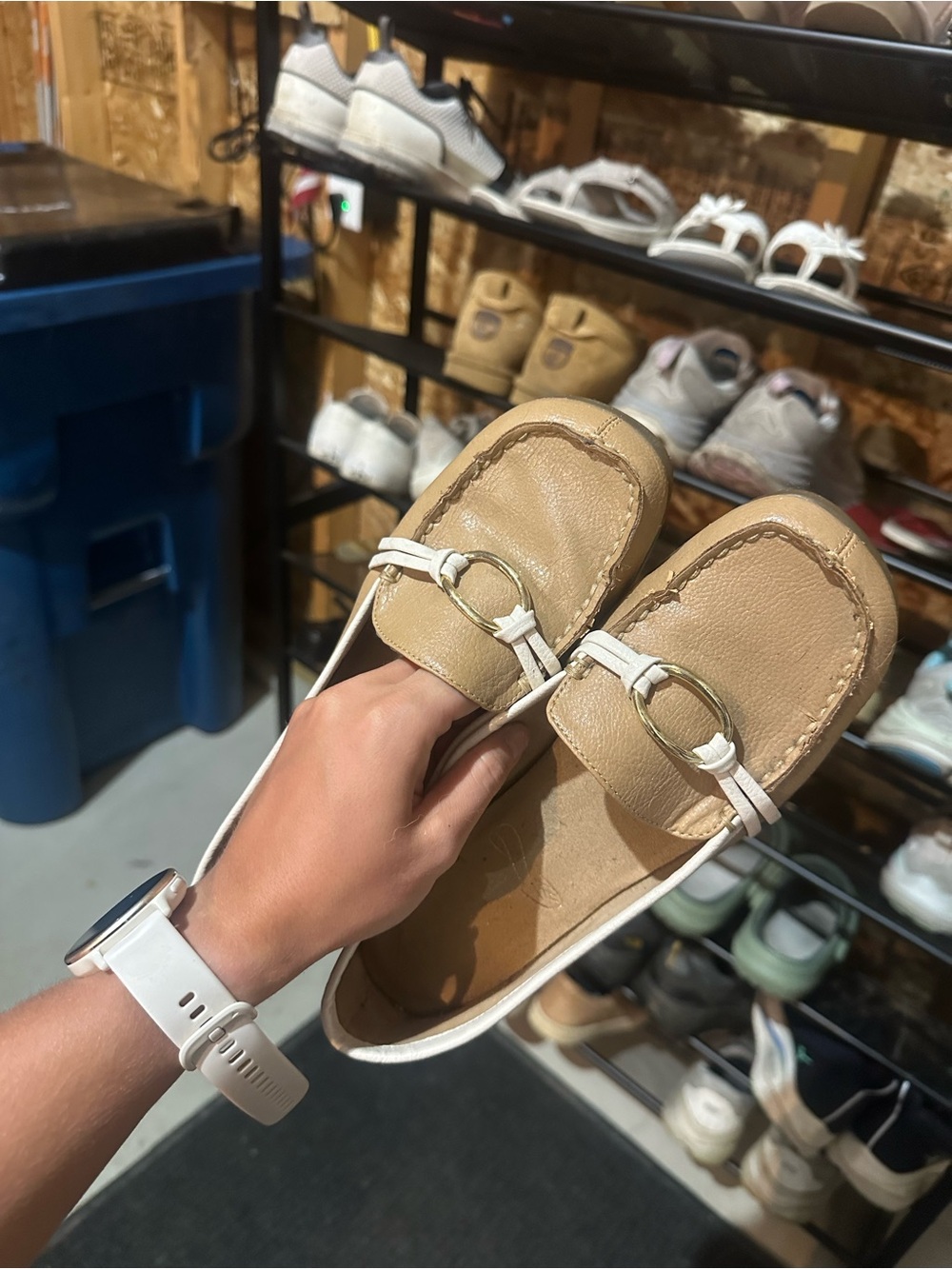 Women’s tan flats
